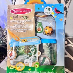 Melissa & Doug Let's Explore Terrarium Observations Play Set - Blue and Green